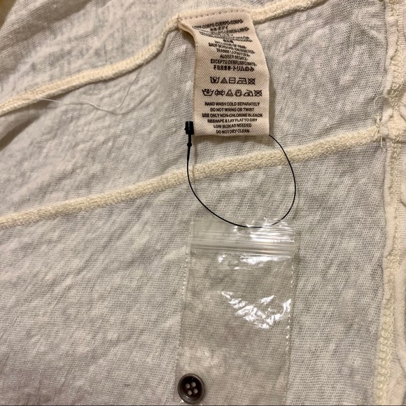 Free People Flared Henley linen blend lagenlook - Picture 5 of 5